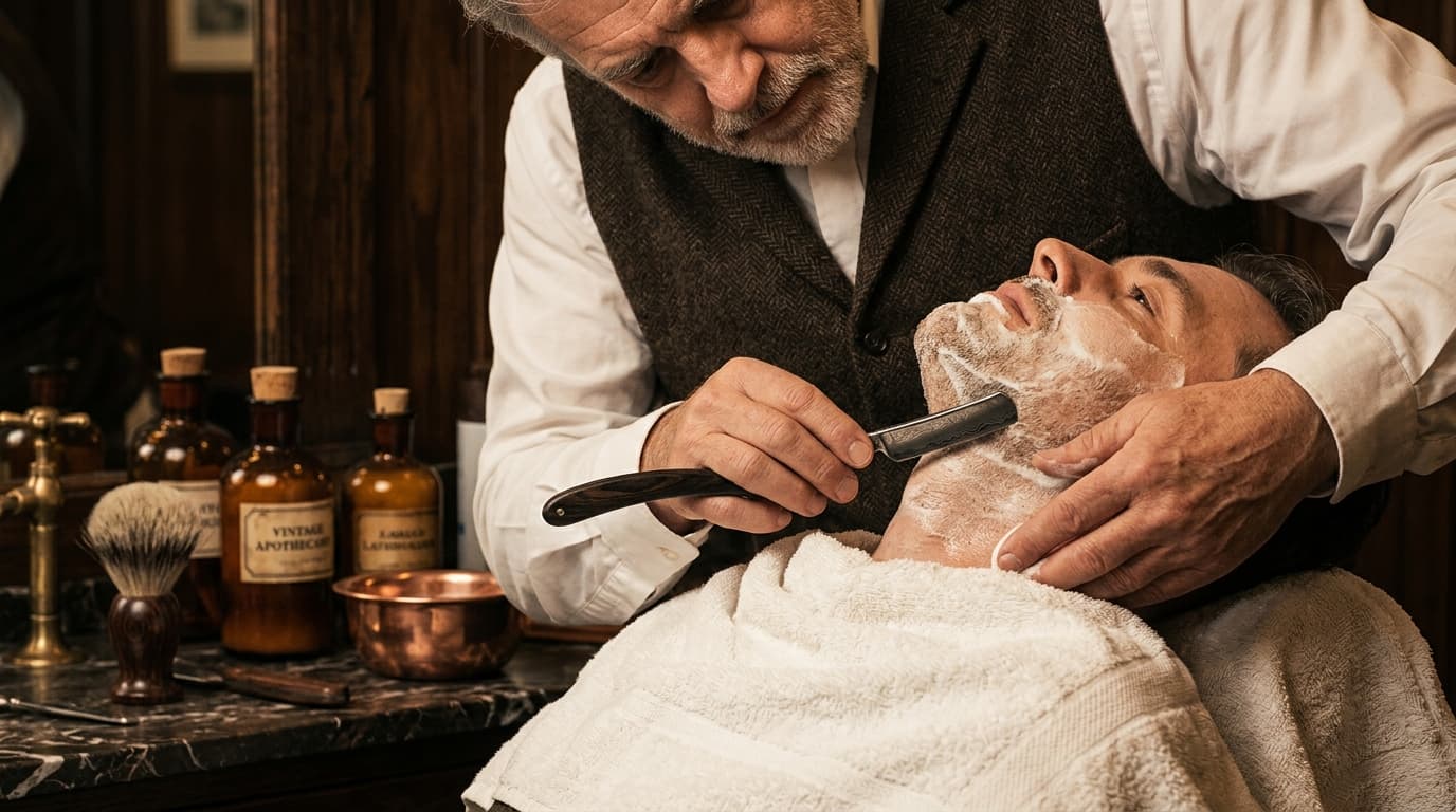 Ritual Tradicional de Afeitado con Navaja Libre